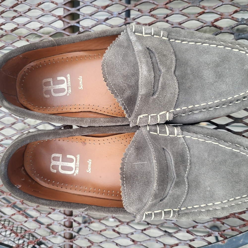 Men's Gray Suede Loafers